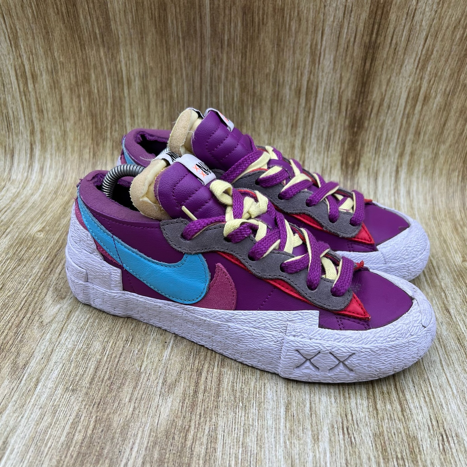 Nike Blazer Low X Sacai X Kaws Men's 5.5 Women's 7 Purple Dusk Shoes Dm7901-500